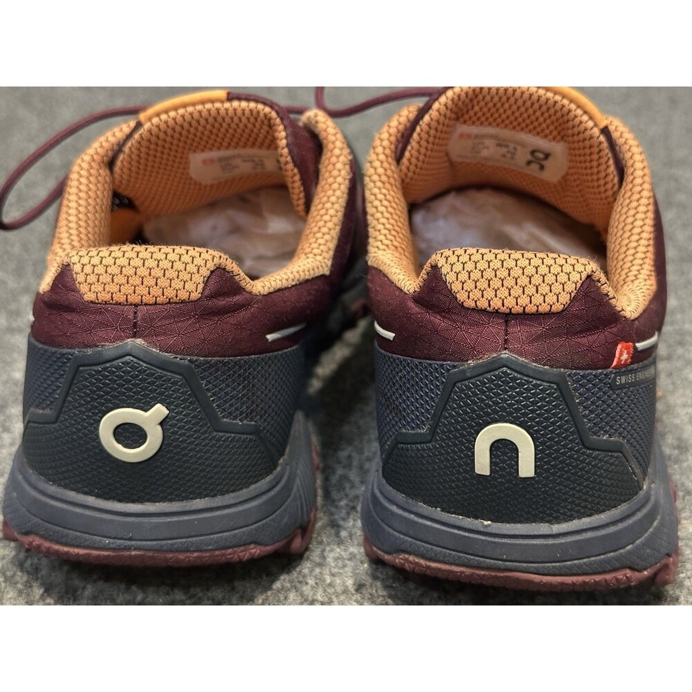 On Cloud Cloudventure Trail Running Shoes Women’s Size 8.5 Mulberry/Orange - Picture 5 of 8